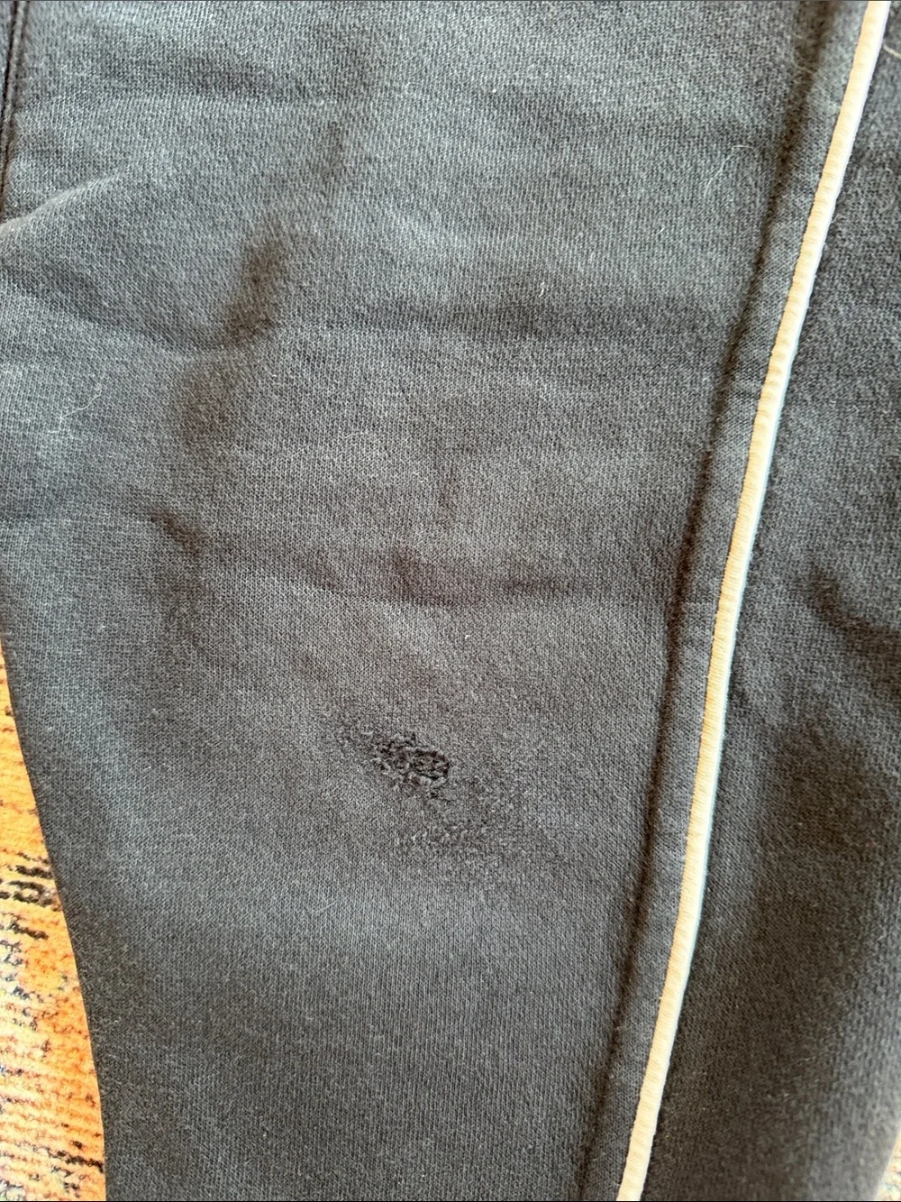 Umbro Black Kids Joggers with White Side Piping